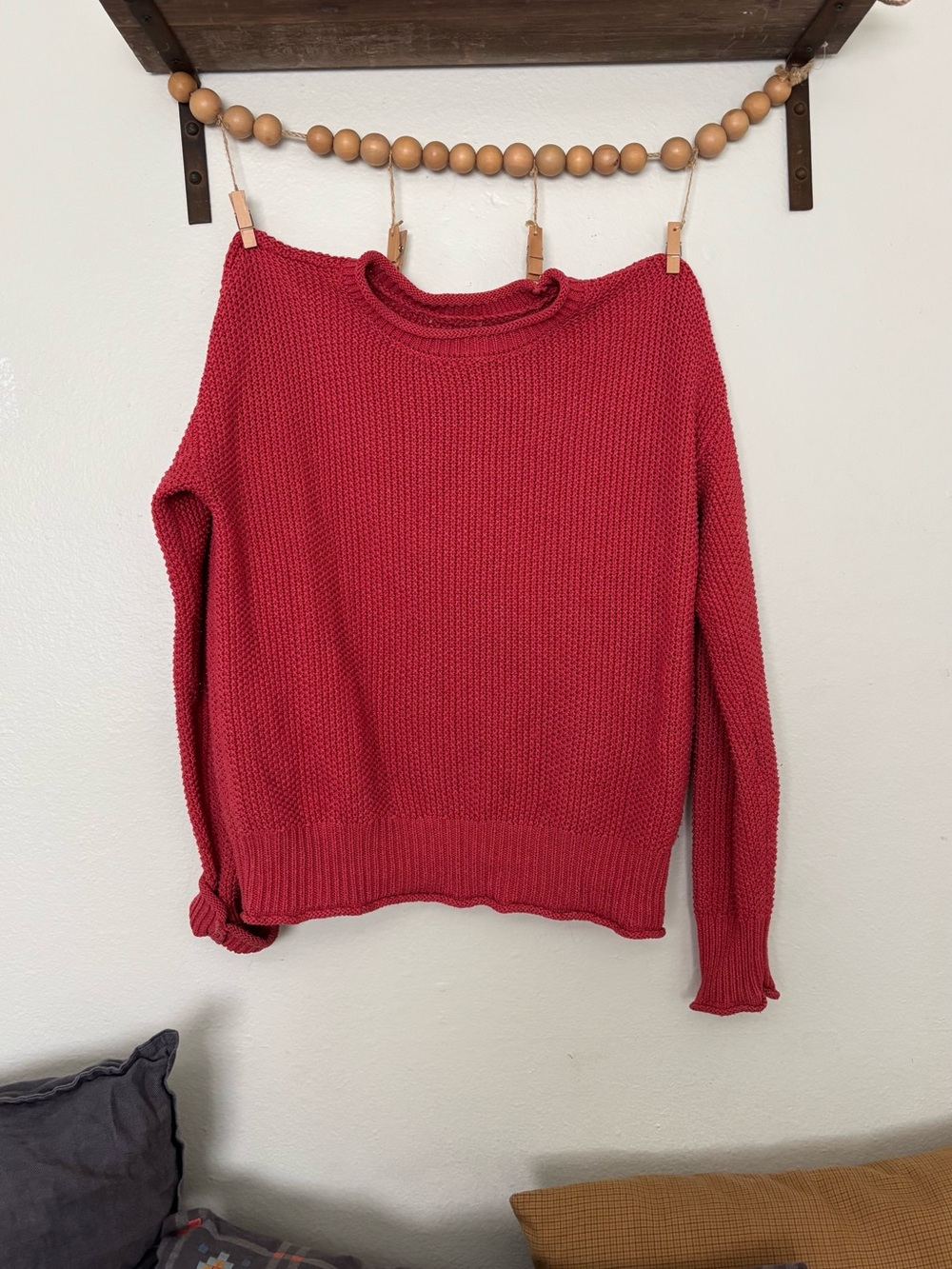 Women’s Red Knit Sweater